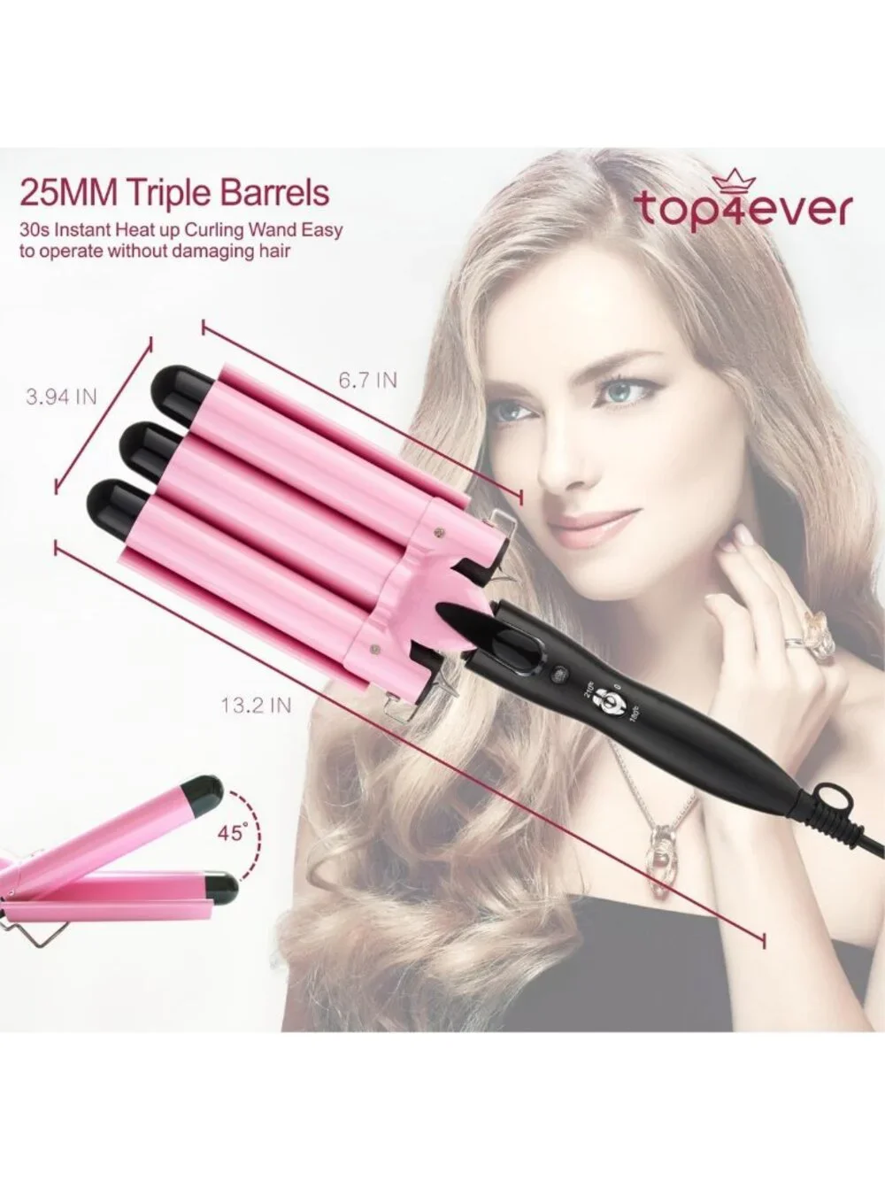 3 Barrel Curling Iron - 1